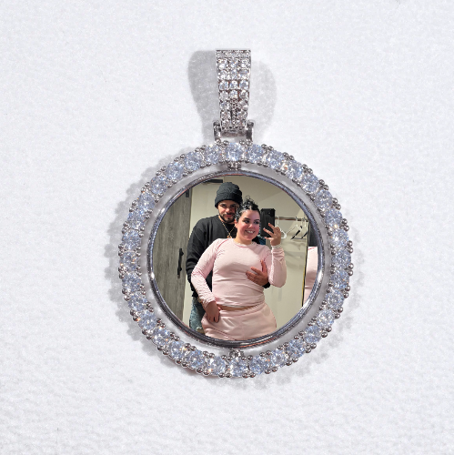 3D Spinning 2-Faced Custom Picture Pendant