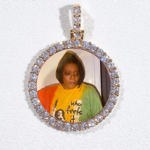 3D CIRCLE CUSTOM PICTURE PENDANT SMALL SIZE
