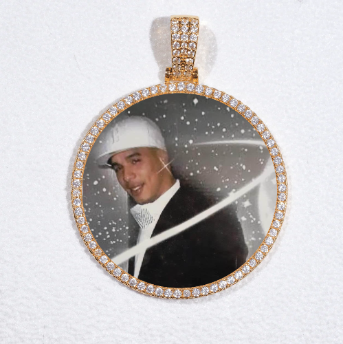 MEDIUM 3D CIRCLE CUSTOM PICTURE PENDANT
