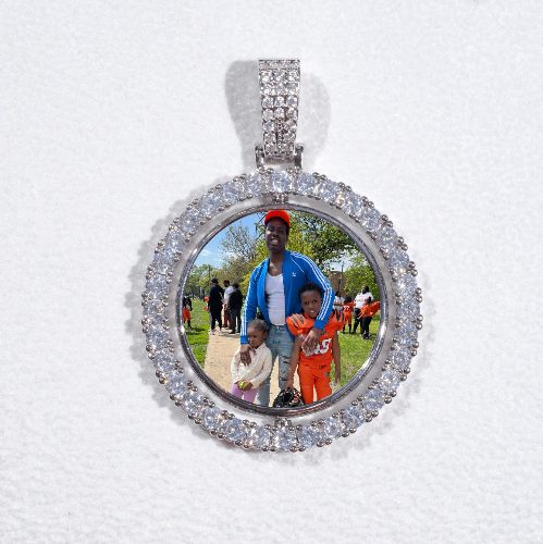 3D Spinning 2-Faced Custom Picture Pendant