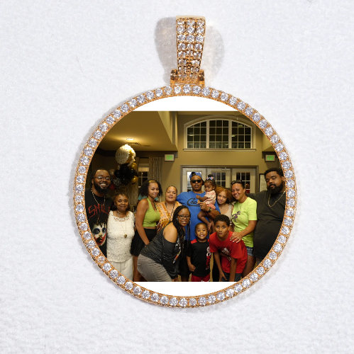 MEDIUM 3D CIRCLE CUSTOM PICTURE PENDANT