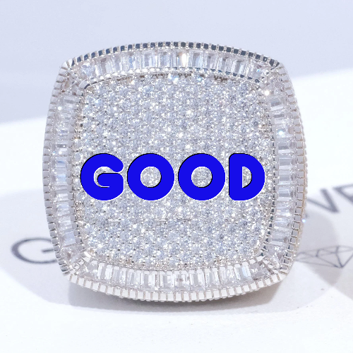 CUSTOM LETTER 3D ICED RING