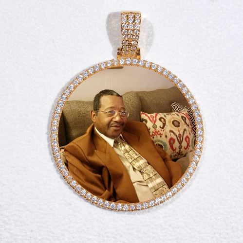 MEDIUM 3D CIRCLE CUSTOM PICTURE PENDANT