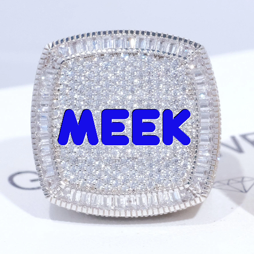 CUSTOM LETTER 3D ICED RING