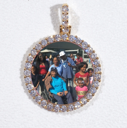 3D CIRCLE CUSTOM PICTURE PENDANT SMALL SIZE