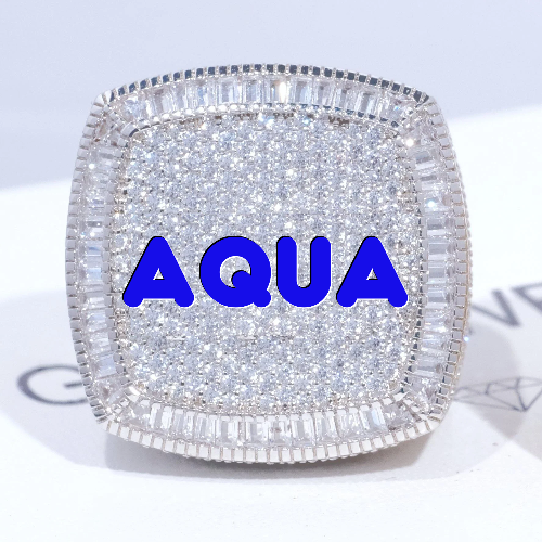 CUSTOM LETTER 3D ICED RING