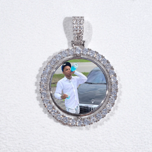 3D Spinning 2-Faced Custom Picture Pendant