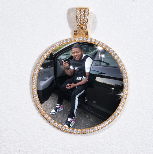 MEDIUM 3D CIRCLE CUSTOM PICTURE PENDANT