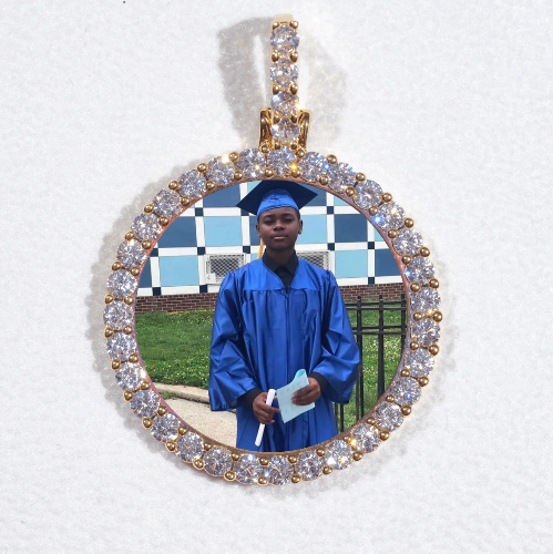 3D CIRCLE CUSTOM PICTURE PENDANT SMALL SIZE