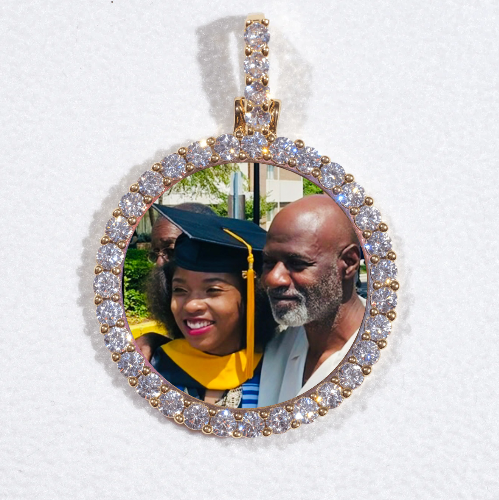 3D CIRCLE CUSTOM PICTURE PENDANT SMALL SIZE