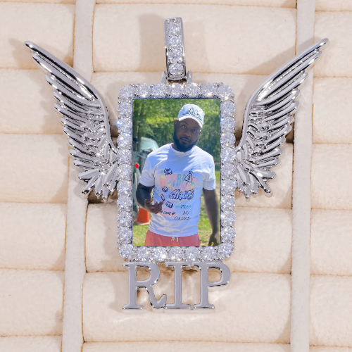 RIP WING 3D CUSTOM PICTURE PENDANT