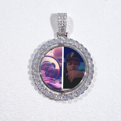 3D Spinning 2-Faced Custom Picture Pendant