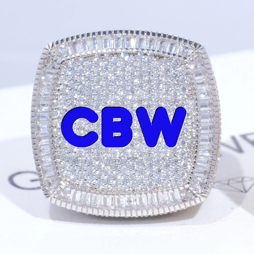 CUSTOM LETTER 3D ICED RING