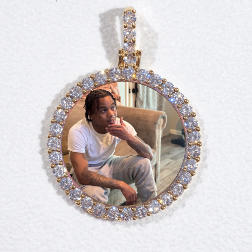 3D CIRCLE CUSTOM PICTURE PENDANT SMALL SIZE
