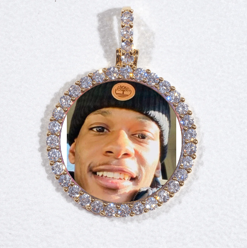 3D CIRCLE CUSTOM PICTURE PENDANT SMALL SIZE