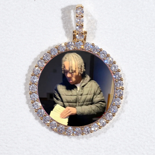 3D CIRCLE CUSTOM PICTURE PENDANT SMALL SIZE