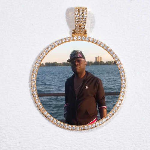 MEDIUM 3D CIRCLE CUSTOM PICTURE PENDANT