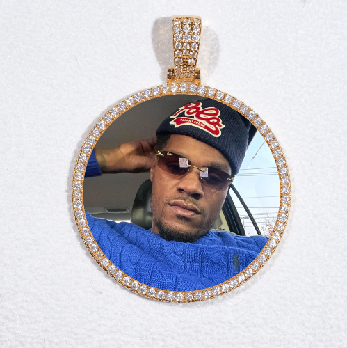 MEDIUM 3D CIRCLE CUSTOM PICTURE PENDANT
