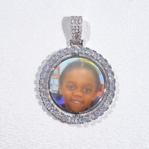 3D Spinning 2-Faced Custom Picture Pendant
