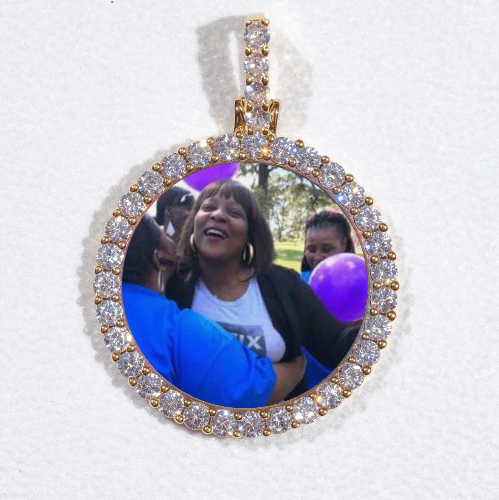 3D CIRCLE CUSTOM PICTURE PENDANT SMALL SIZE