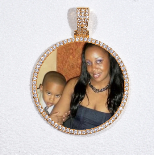 MEDIUM 3D CIRCLE CUSTOM PICTURE PENDANT