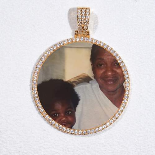 MEDIUM 3D CIRCLE CUSTOM PICTURE PENDANT