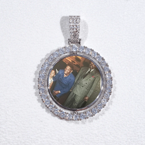 3D Spinning 2-Faced Custom Picture Pendant
