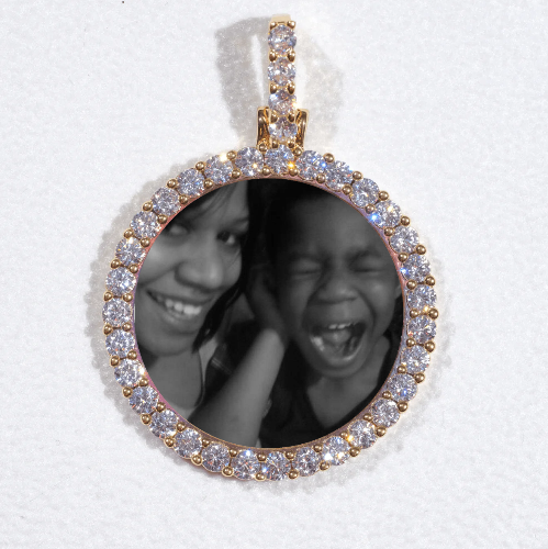 3D CIRCLE CUSTOM PICTURE PENDANT SMALL SIZE