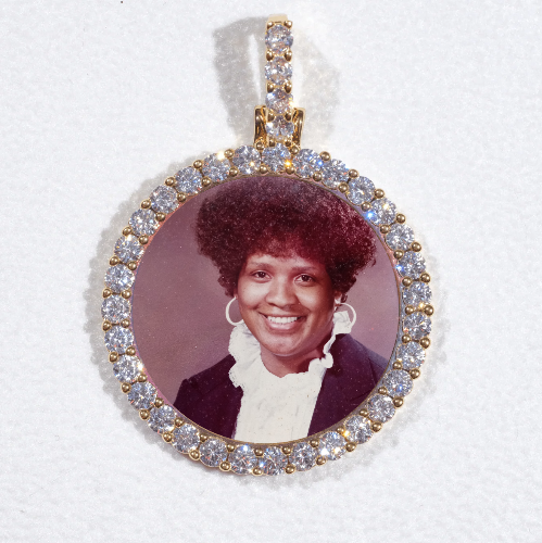 3D CIRCLE CUSTOM PICTURE PENDANT SMALL SIZE