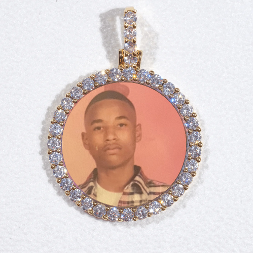 3D CIRCLE CUSTOM PICTURE PENDANT SMALL SIZE