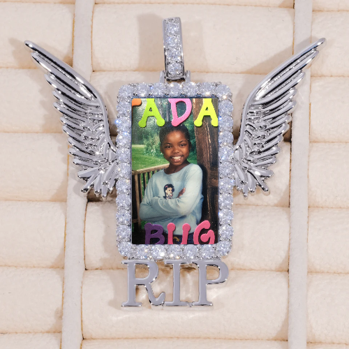 RIP WING 3D CUSTOM PICTURE PENDANT