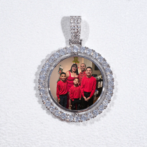 3D Spinning 2-Faced Custom Picture Pendant
