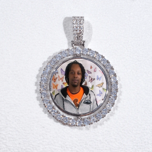 3D Spinning 2-Faced Custom Picture Pendant