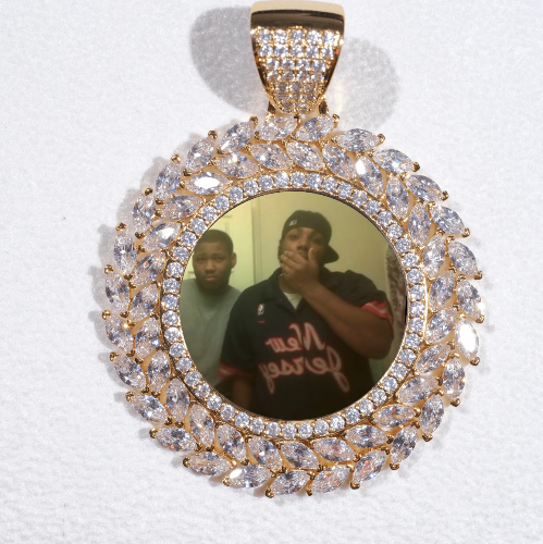 Large 3D Wheat Ear Custom Picture Pendant