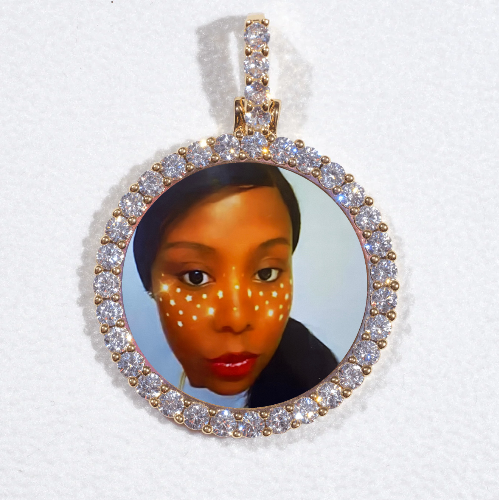 3D CIRCLE CUSTOM PICTURE PENDANT SMALL SIZE