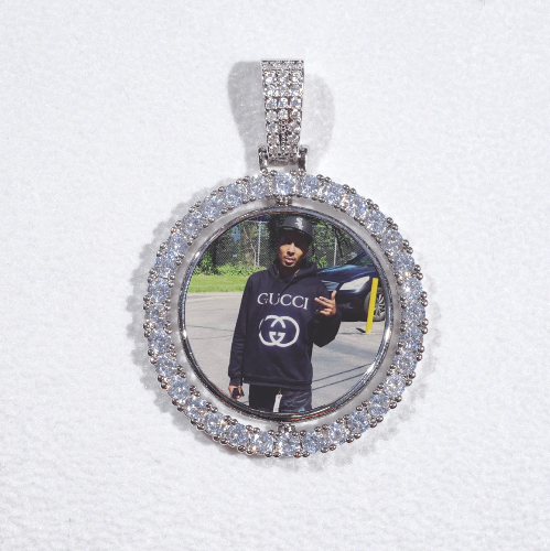 3D Spinning 2-Faced Custom Picture Pendant