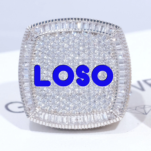 CUSTOM LETTER 3D ICED RING