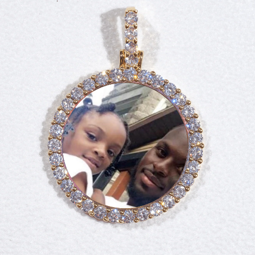 3D CIRCLE CUSTOM PICTURE PENDANT SMALL SIZE