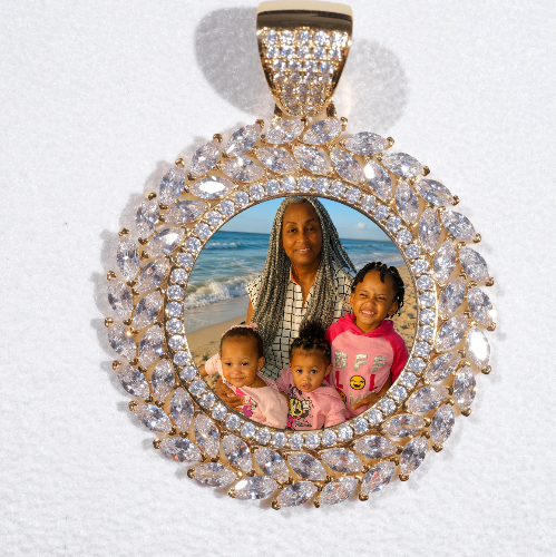 Large 3D Wheat Ear Custom Picture Pendant