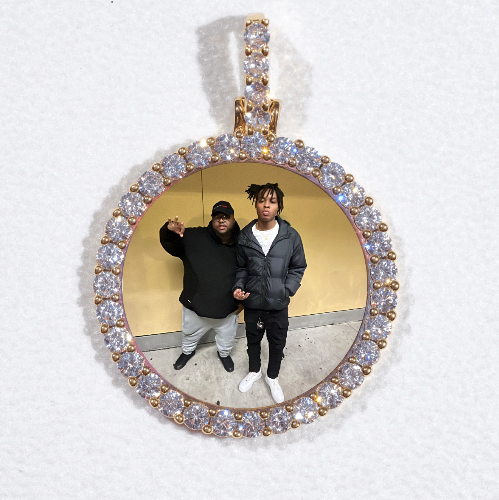 3D CIRCLE CUSTOM PICTURE PENDANT SMALL SIZE