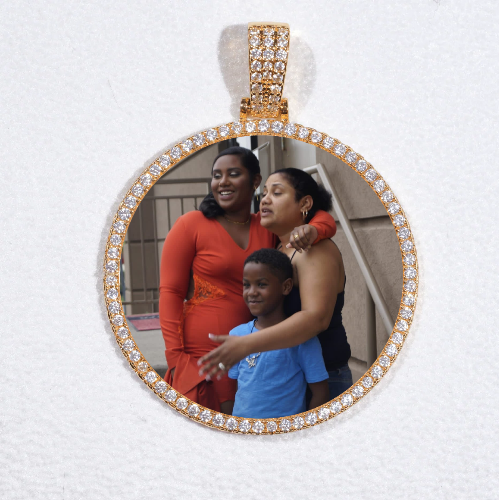 MEDIUM 3D CIRCLE CUSTOM PICTURE PENDANT