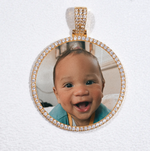 MEDIUM 3D CIRCLE CUSTOM PICTURE PENDANT
