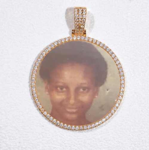 MEDIUM 3D CIRCLE CUSTOM PICTURE PENDANT