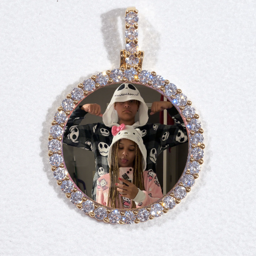 3D CIRCLE CUSTOM PICTURE PENDANT SMALL SIZE