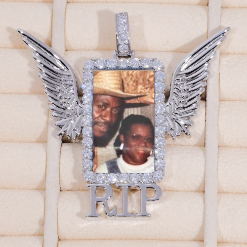 RIP WING 3D CUSTOM PICTURE PENDANT