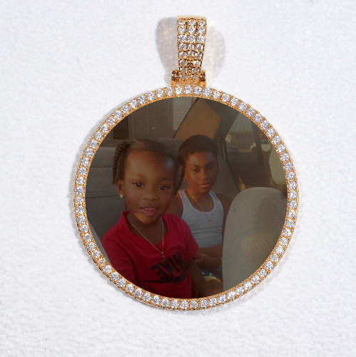 MEDIUM 3D CIRCLE CUSTOM PICTURE PENDANT