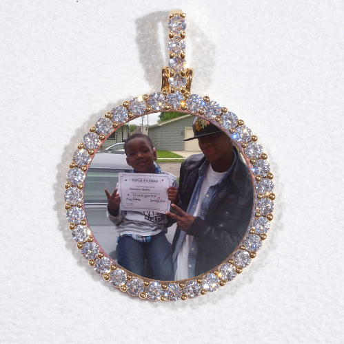 3D CIRCLE CUSTOM PICTURE PENDANT SMALL SIZE