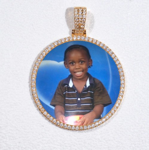 MEDIUM 3D CIRCLE CUSTOM PICTURE PENDANT