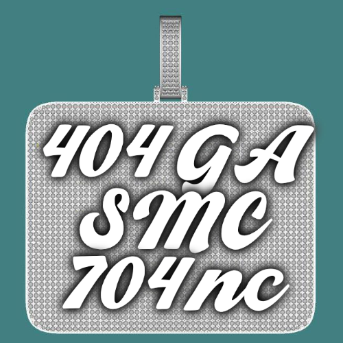 CUSTOM LETTER NECKLACE 3D BIG SQUARE
