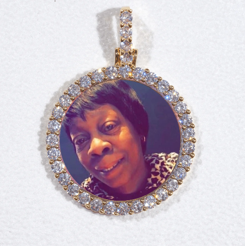 3D CIRCLE CUSTOM PICTURE PENDANT SMALL SIZE